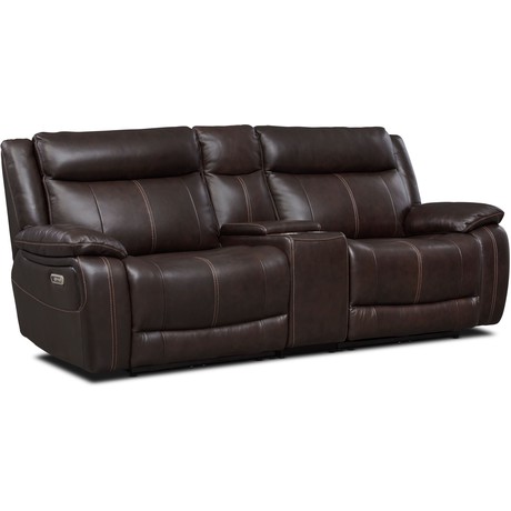 Vince 3-Piece Dual-Power Reclining Sofa with Console