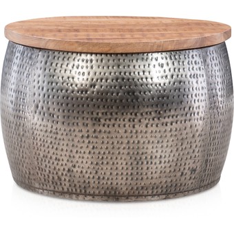 Boswell Silver Drum Coffee Table