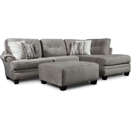 Cordelle 2-Piece Sectional + FREE OTTOMAN