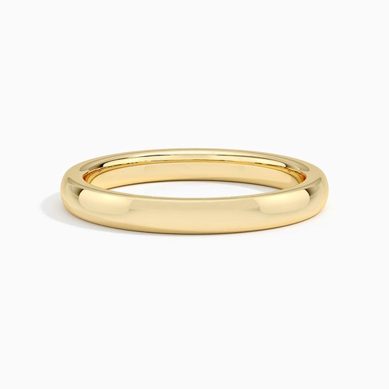 18K YELLOW GOLD 2.5MM COMFORT FIT WEDDING RING