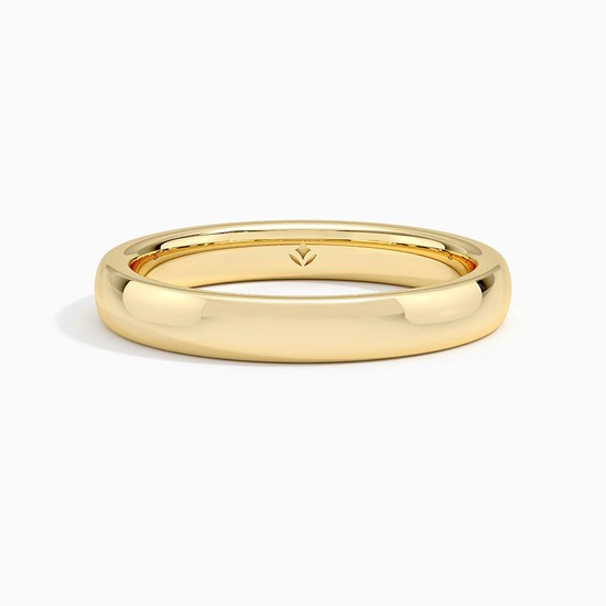 18K YELLOW GOLD 3MM COMFORT FIT WEDDING RING
