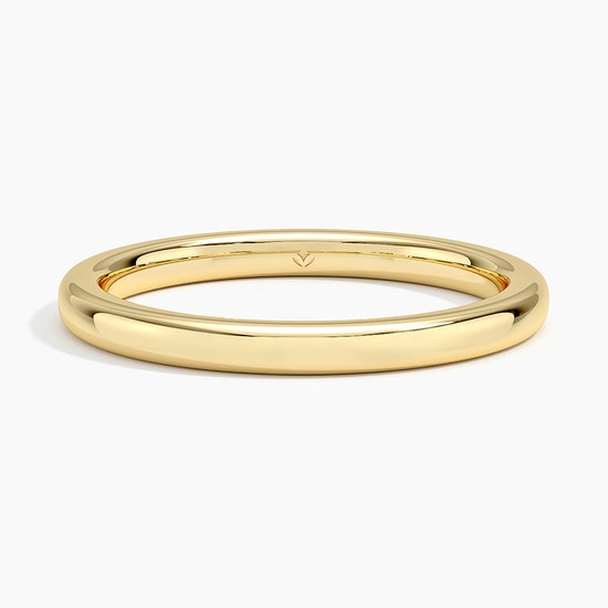 18K YELLOW GOLD 2MM COMFORT FIT WEDDING RING