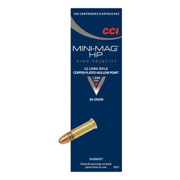 CCI .22 Long Rifle Mini-Mag HP Ammunition