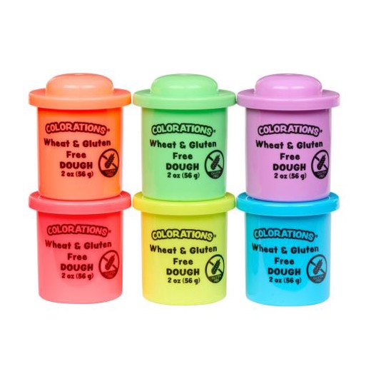 ColorationsWheat & Gluten Free Neon Dough - 6 Colors (2 oz each)
