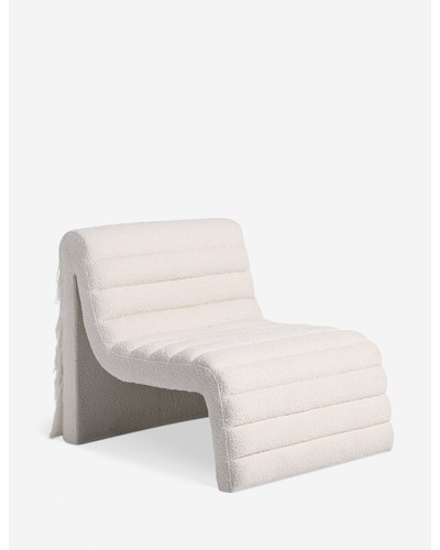 Leon Accent Chair by Carly Cushnie - Ivory Boucle
