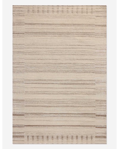 Rae Hand-Tufted Wool Rug by Magnolia Home by Joanna Gaines x Loloi-Natural and Oatmeal / 2'6" x 7'6" Runner