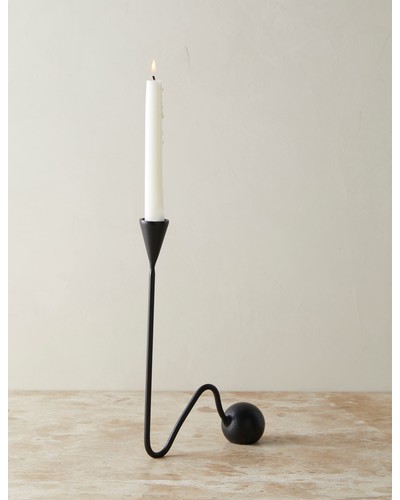 Orb Candlestick by Sarah Sherman Samuel-Black / Medium