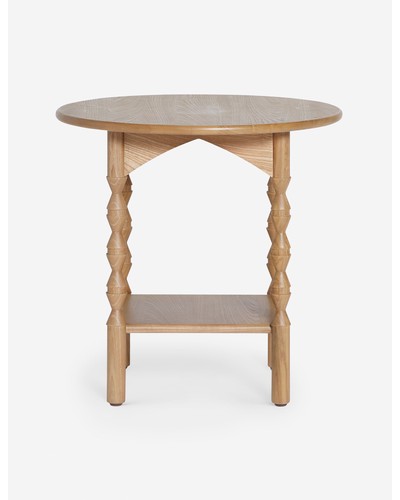 Topia Round Side Table by Ginny Macdonald-Natural