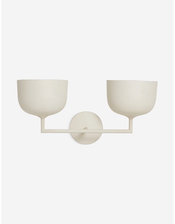 Talley Double Sconce - Sand