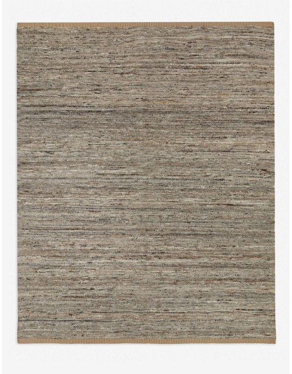 Khloe Handwoven Jute-Blend Rug - Gray / 5' x 8'