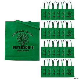 15" x 17" Personalized Large Family Tree Nonwoven Tote Bags - 48 Pc.