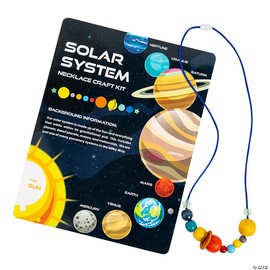Solar System Beaded Necklace Craft Kit - Makes 12