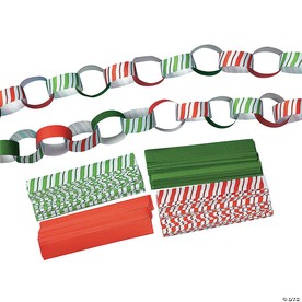 Bulk 500 Pc. Candy-Striped Paper Chains