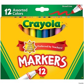 12-Color Crayola Cone Tip Markers