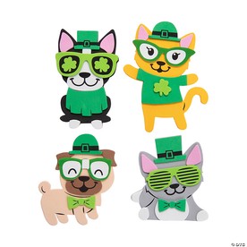St. Patricks Day Pet Magnet Craft Kit - Makes 12