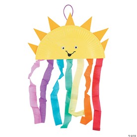 Paper Plate Sun & Rainbow Craft Kit - Makes 12
