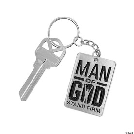 Man of God Keychains with Card - 12 Pc.