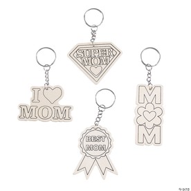 Color Your Own Mother’s Day Keychains - 12 Pc.