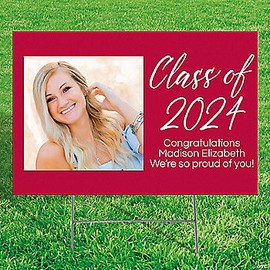 Custom Photo Graduation Class of 2023 Yard Sign
