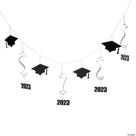 2023 Graduation Cap Hanging Garland