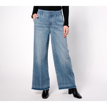 NYDJ Higher Rise Mona Wide-Leg Denim Trouser State Wash
