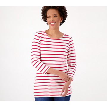 Wait! You Left Belle by Kim Gravel TripleLuxe Knit 3/4 Sleeve Animal Shirt  and More Behind! - QVC