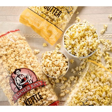 Farmer Jon's 3 Large Bags of Gourmet Popped Popcorn