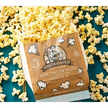 Farmer Jon's (13) 3.5oz Bags Microwaveable Virtually Hulless Popcorn