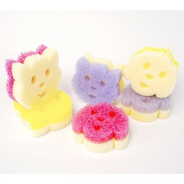Scrub Mommy (3) Puppy and (3) Kitty 6pc Multi-Color Sponge Set