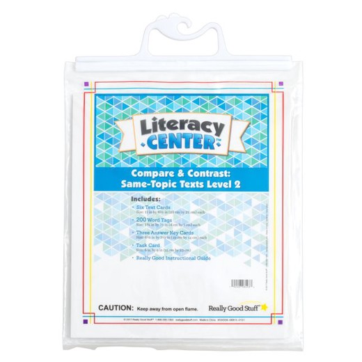 Really Good Stuff Compare And Contrast Same-Topic Texts Level 2 Literacy Center - 1 literacy center