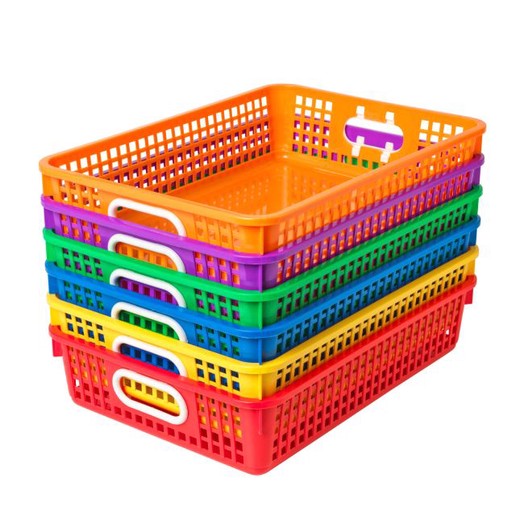 Really Good Stuff® Group Colors For 6 - Classroom Paper Baskets - 6 baskets