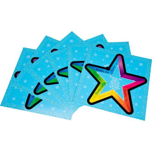Really Good Stuff® Breathing Star Tactile Cards - 6 cards