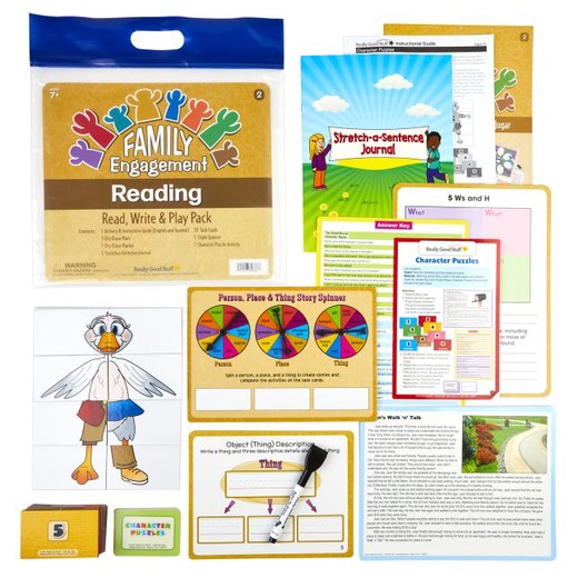 Family Engagement Reading - Read, Write and Play Pack - Second Grade