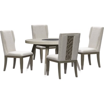 Olivia Round Dining Table and 4 Chairs